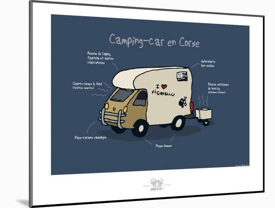 Broutch - Camping-car corse-Sylvain Bichicchi-Mounted Art Print