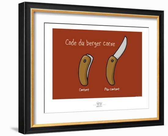 Broutch - Code du berger corse-Sylvain Bichicchi-Framed Art Print