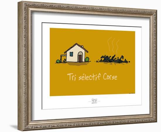 Broutch - Tri sélectif corse-Sylvain Bichicchi-Framed Art Print