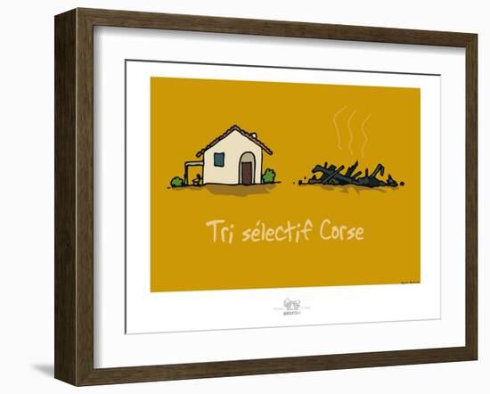 Broutch - Tri sélectif corse-Sylvain Bichicchi-Framed Art Print