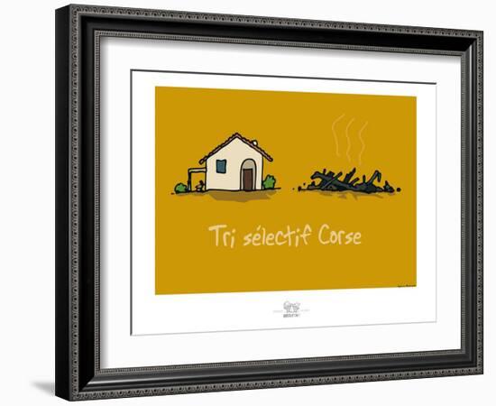 Broutch - Tri sélectif corse-Sylvain Bichicchi-Framed Art Print