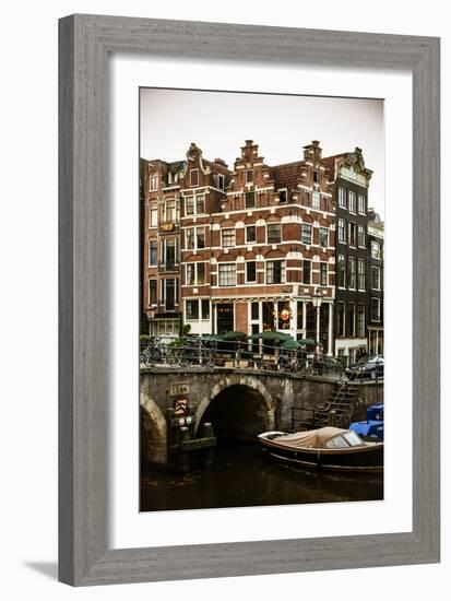 Brouwersgacht and Prinsengracht-Erin Berzel-Framed Photographic Print