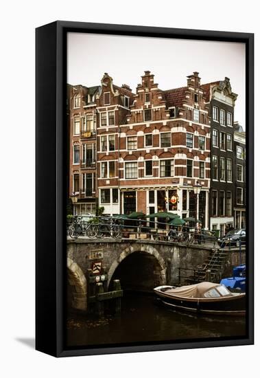 Brouwersgacht and Prinsengracht-Erin Berzel-Framed Premier Image Canvas