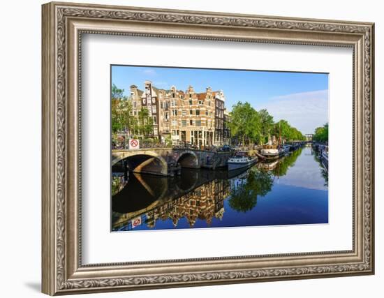 Brouwersgracht Canal, Amsterdam, North Holland, The Netherlands-Fraser Hall-Framed Photographic Print