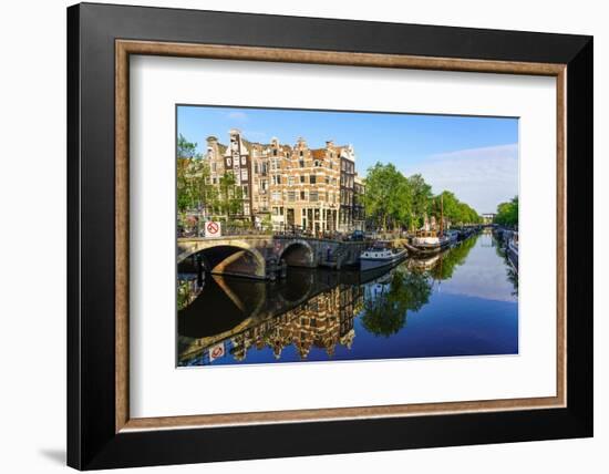 Brouwersgracht Canal, Amsterdam, North Holland, The Netherlands-Fraser Hall-Framed Photographic Print