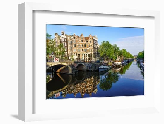 Brouwersgracht Canal, Amsterdam, North Holland, The Netherlands-Fraser Hall-Framed Photographic Print