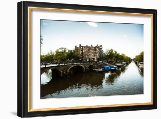 Brouwersgracht Canal-Erin Berzel-Framed Photographic Print