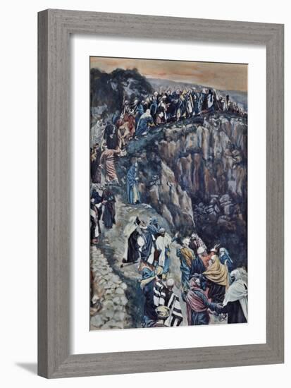 Brow of the Hill Near Nazareth-James Tissot-Framed Giclee Print