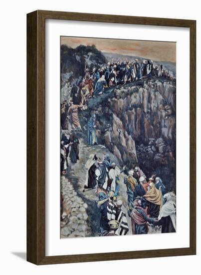 Brow of the Hill Near Nazareth-James Tissot-Framed Giclee Print