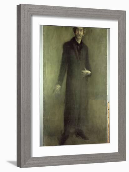 Brown and Gold, 1895-1900 (Oil on Canvas)-James Abbott McNeill Whistler-Framed Giclee Print