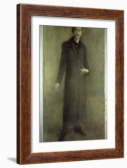 Brown and Gold, 1895-1900 (Oil on Canvas)-James Abbott McNeill Whistler-Framed Giclee Print