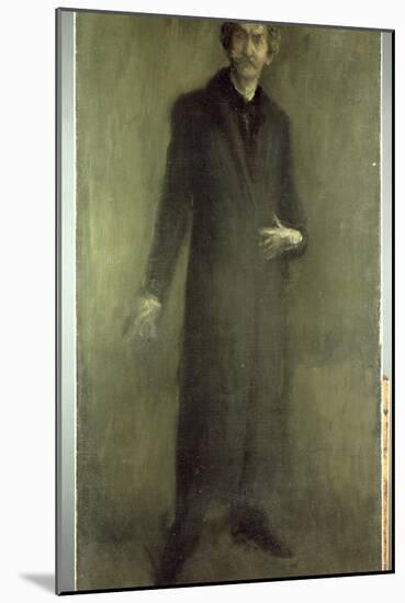 Brown and Gold, 1895-1900 (Oil on Canvas)-James Abbott McNeill Whistler-Mounted Giclee Print