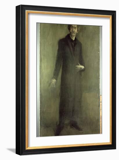 Brown and Gold, 1895-1900 (Oil on Canvas)-James Abbott McNeill Whistler-Framed Giclee Print