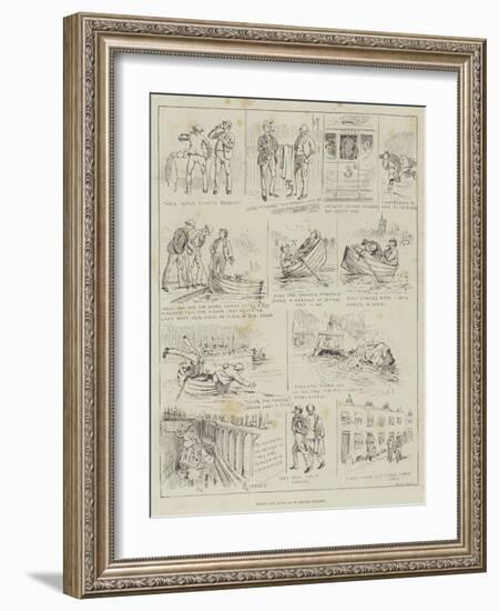 Brown and Jones Go to Henley Regatta-Alfred Courbould-Framed Giclee Print