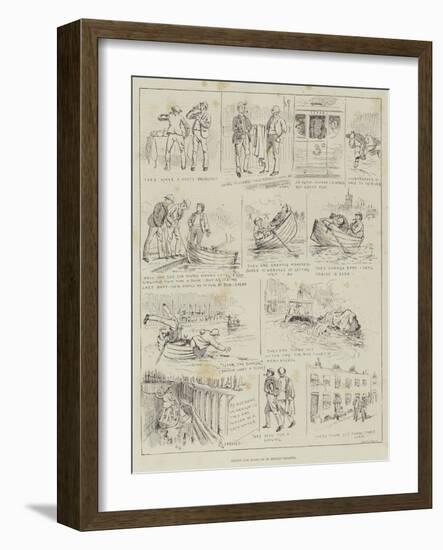 Brown and Jones Go to Henley Regatta-Alfred Courbould-Framed Giclee Print