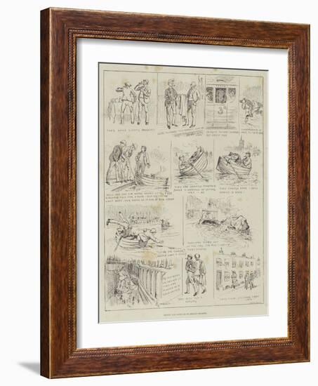 Brown and Jones Go to Henley Regatta-Alfred Courbould-Framed Giclee Print