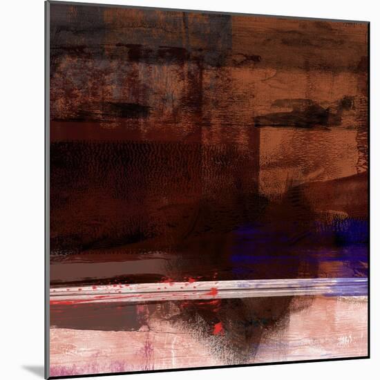 Brown and White Abstract Composition I-Alma Levine-Mounted Art Print