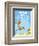 Brown Barbaloots (blue)-Theodor (Dr. Seuss) Geisel-Framed Art Print