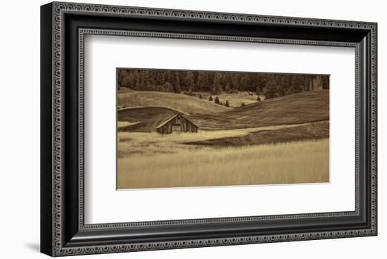 Brown Barn in the Blonde Gra-Don Schwartz-Framed Premium Giclee Print