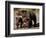 Brown Bear Sow with Cubs Looking for Fish, Katmai National Park, Alaskan Peninsula, USA-Steve Kazlowski-Framed Photographic Print