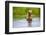 Brown Bear standing on Brooks River, Katmai National Park, Alaska, USA-Keren Su-Framed Photographic Print