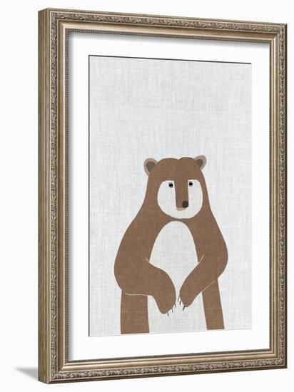 Brown Bear-Annie Bailey Art-Framed Art Print