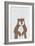 Brown Bear-Annie Bailey Art-Framed Art Print