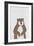 Brown Bear-Annie Bailey Art-Framed Art Print