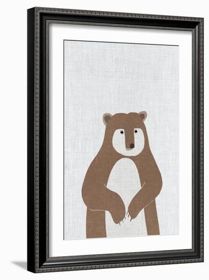 Brown Bear-Annie Bailey Art-Framed Art Print