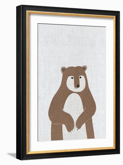 Brown Bear-Annie Bailey Art-Framed Art Print