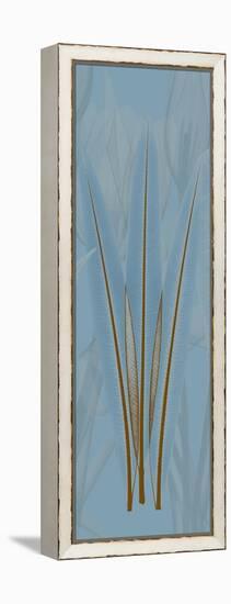 Brown Blue Palm-Albert Koetsier-Framed Stretched Canvas