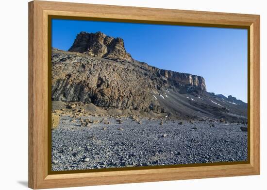 Brown Bluff huge volcanic basalt, Tabarin Peninsula, Antarctica, Polar Regions-Michael Runkel-Framed Premier Image Canvas