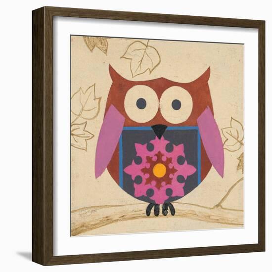 Brown Boho Owl-Hope Smith-Framed Art Print