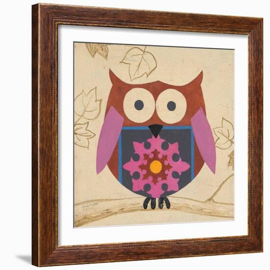 Brown Boho Owl-Hope Smith-Framed Art Print