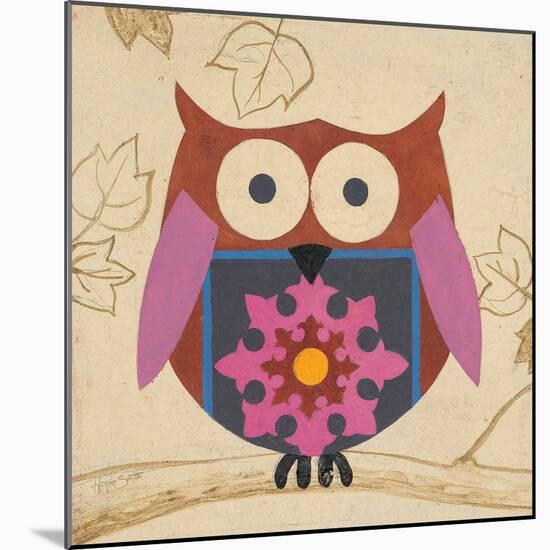 Brown Boho Owl-Hope Smith-Mounted Art Print