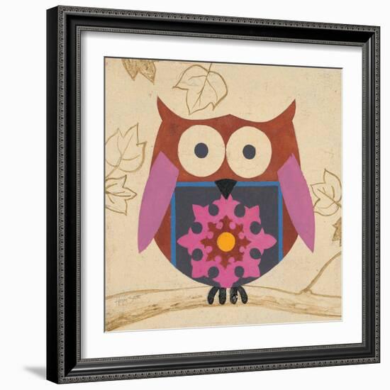 Brown Boho Owl-Hope Smith-Framed Art Print