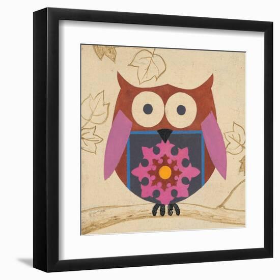 Brown Boho Owl-Hope Smith-Framed Art Print