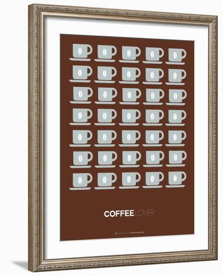 Brown Coffee Poster-NaxArt-Framed Art Print