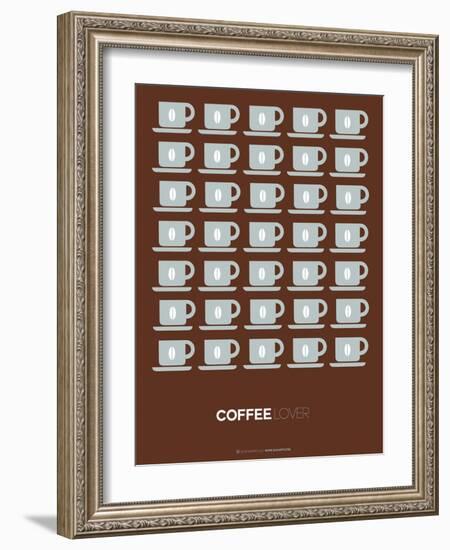 Brown Coffee Poster-NaxArt-Framed Art Print