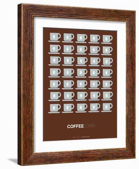 Brown Coffee Poster-NaxArt-Framed Art Print