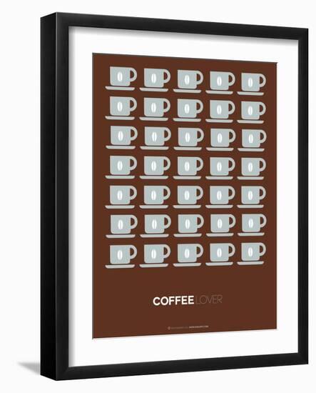 Brown Coffee Poster-NaxArt-Framed Art Print