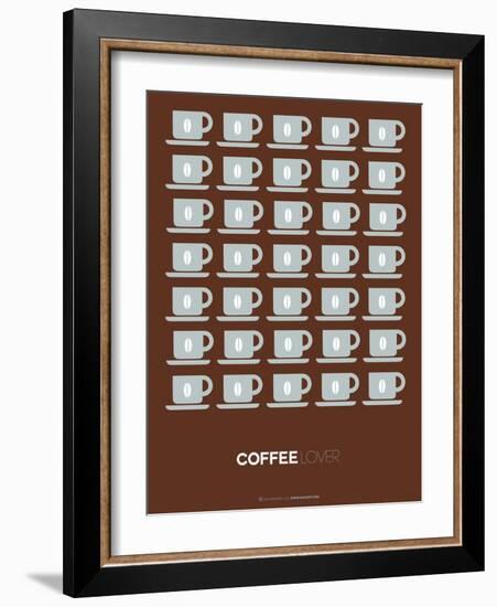 Brown Coffee Poster-NaxArt-Framed Art Print