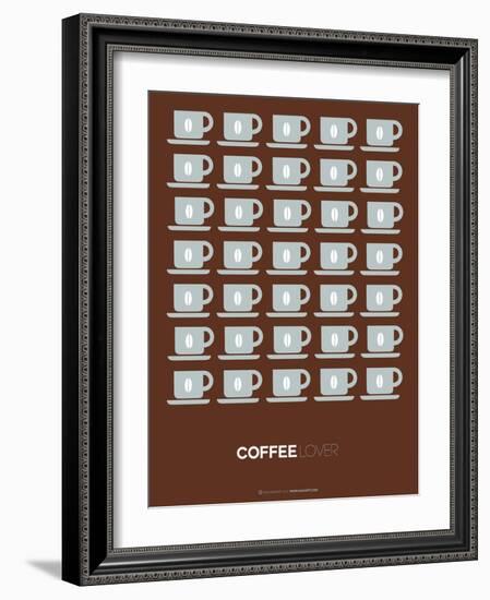 Brown Coffee Poster-NaxArt-Framed Art Print