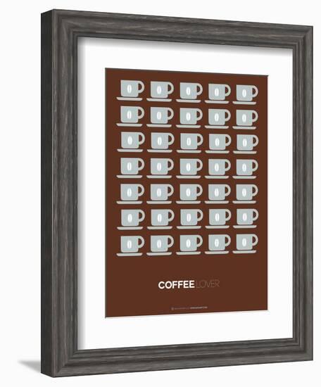 Brown Coffee Poster-NaxArt-Framed Art Print