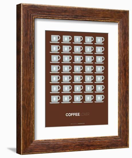 Brown Coffee Poster-NaxArt-Framed Art Print