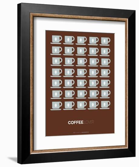 Brown Coffee Poster-NaxArt-Framed Art Print