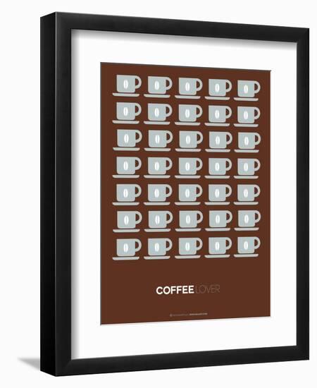 Brown Coffee Poster-NaxArt-Framed Art Print
