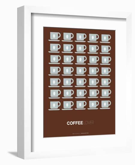 Brown Coffee Poster-NaxArt-Framed Art Print