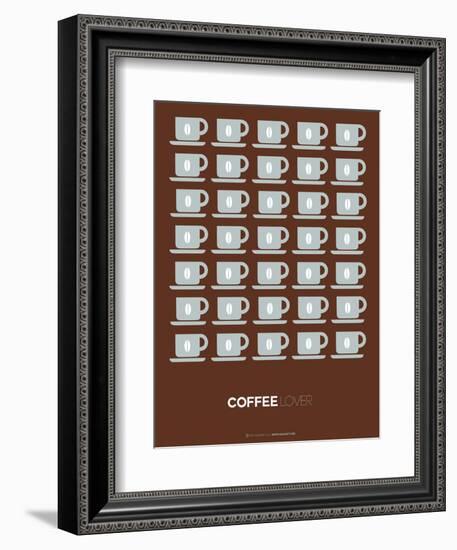 Brown Coffee Poster-NaxArt-Framed Art Print