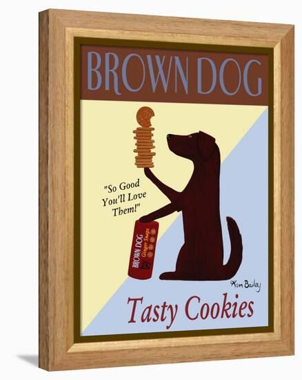 Brown Dog Tasty Cookies-Ken Bailey-Framed Premier Image Canvas